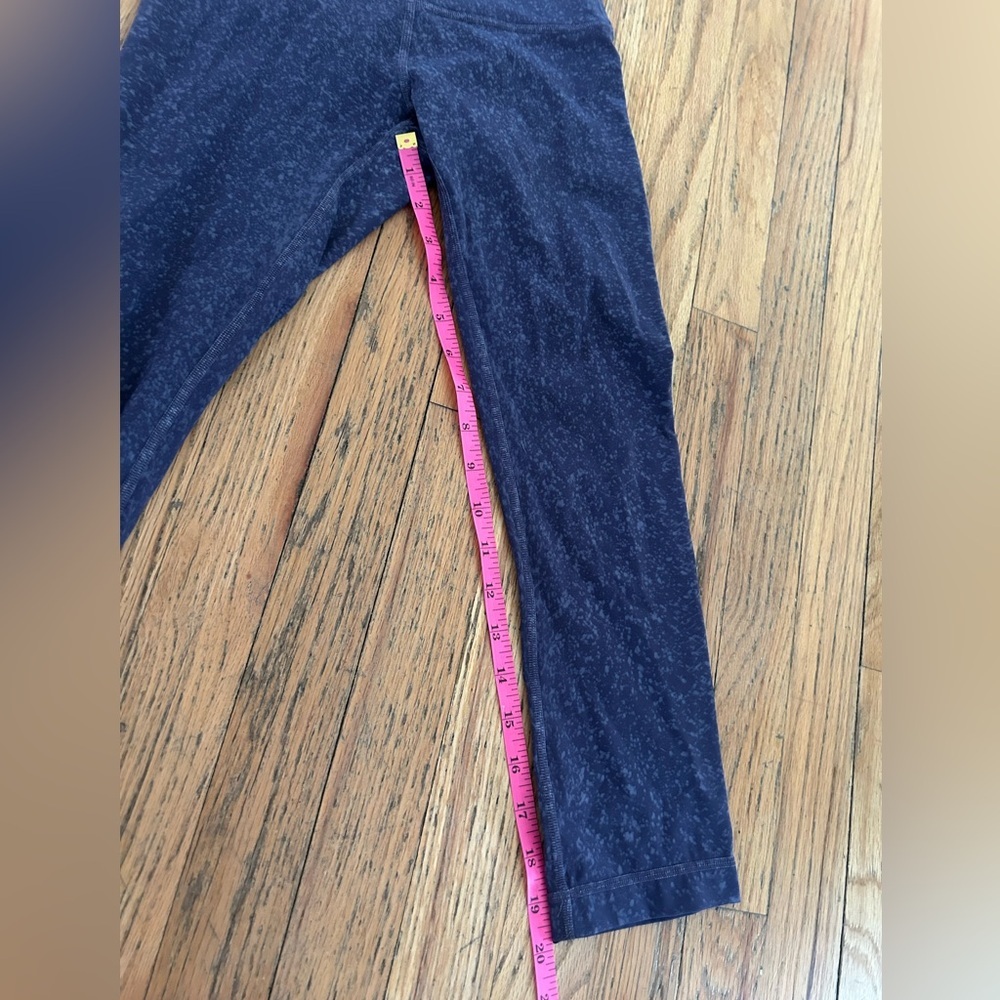 Lululemon Wunder Under High-Rise Crop 21" *Spray Full-On Indigo Spray Cadet Blue - Picture 3 of 7